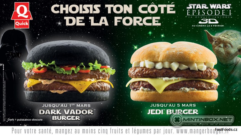 Quick Burger - Darth Vader, Dark Vador, Jedi Burger